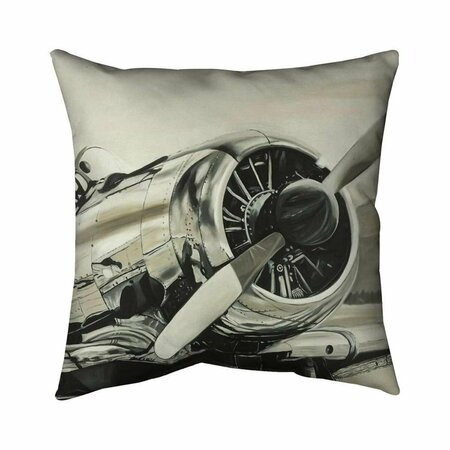 FONDO 20 x 20 in. Vintage Aircraft-Double Sided Print Indoor Pillow FO2794465